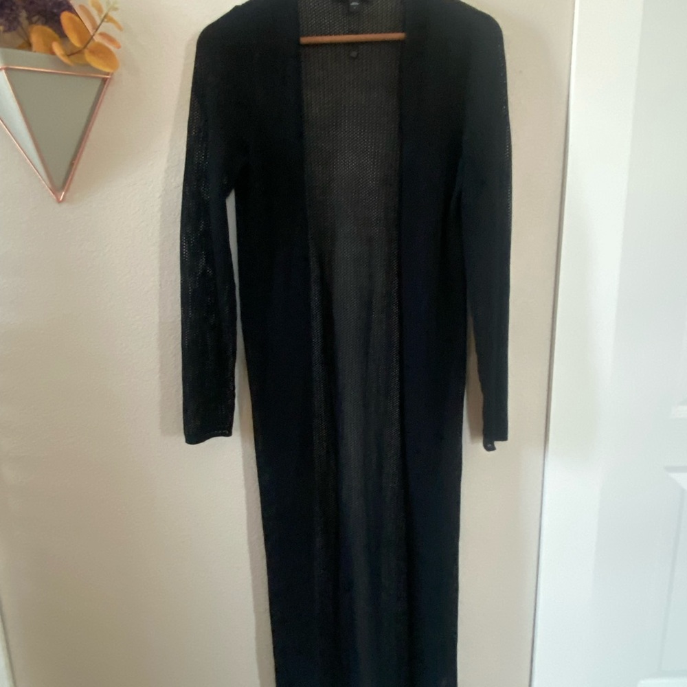 Express Black Long Swim Coverup